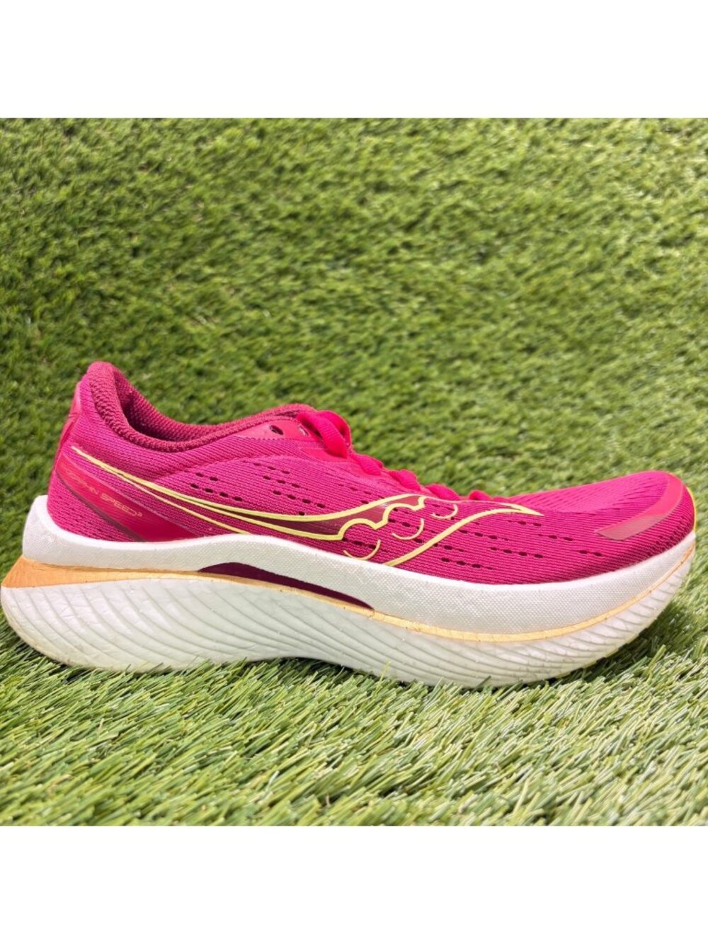 Saucony Endorphin Speed 3 Womens Size 7 Pink Athletic Running Shoes Sneakers